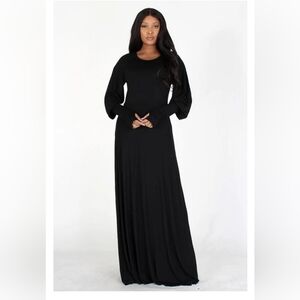 Eien Bubble Sleeve Maxi Dress